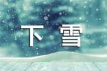 關(guān)于今天下雪了日記合集七篇