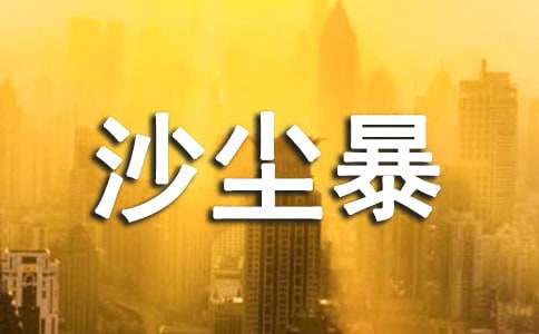 關(guān)于沙塵暴的作文500字45篇