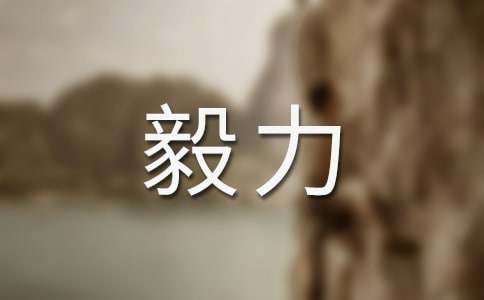 毅力作文500字四篇