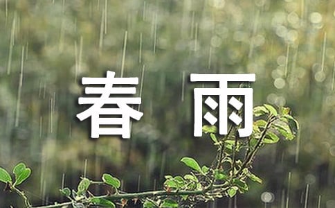 春雨的聲音的作文9篇